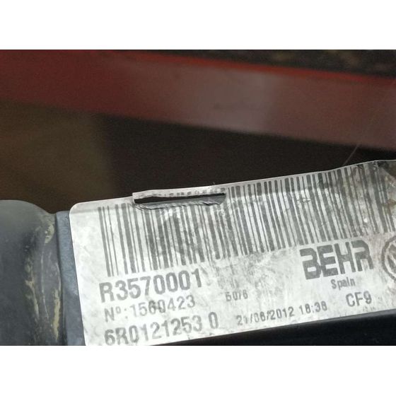 Radiador Agua Para Skoda Fabia