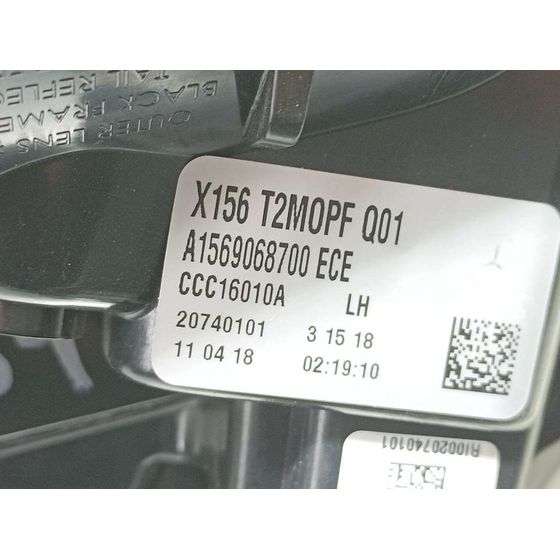 Piloto Trasero Izquierdo Para Mercedes Clase Gla