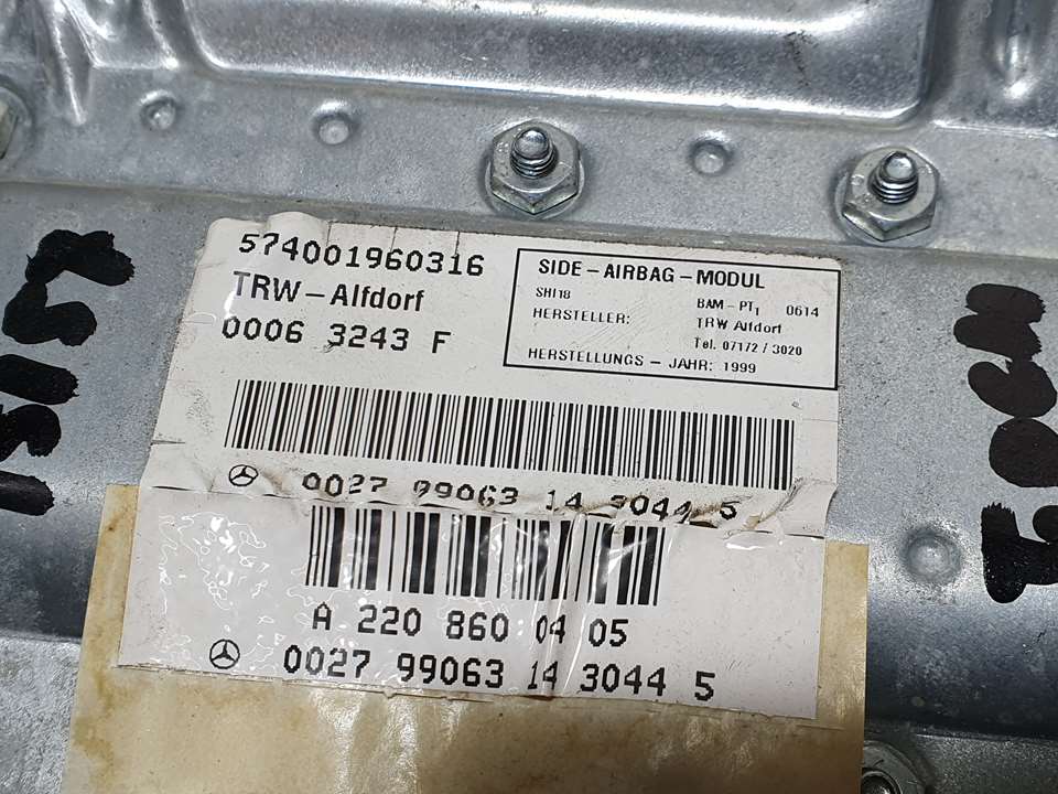 Airbag Lateral Trasero Derecho Para Mercedes Clase S  Berlina