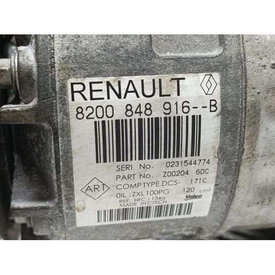 Compresor Aire Acondicionado Para Renault Trafic Furgón