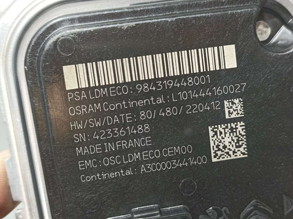 Centralita Faro Para Peugeot 308