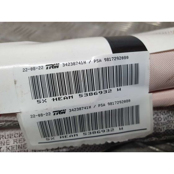 Airbag Cortina Delantero Derecho para Peugeot Rifter