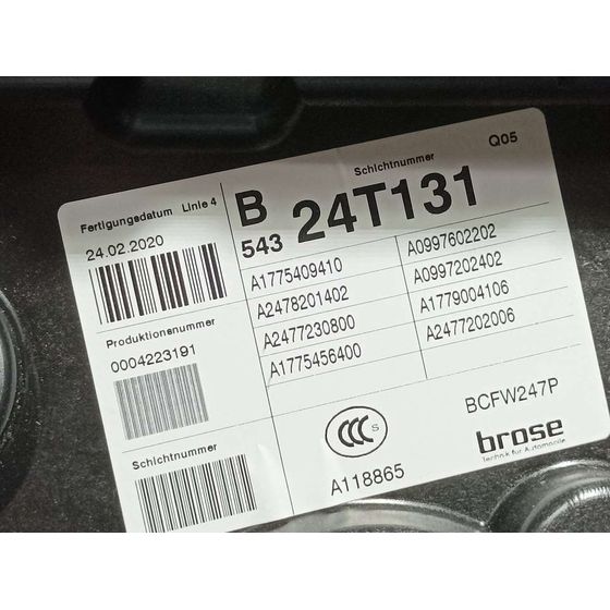Elevalunas Delantero Derecho Para Mercedes Clase B