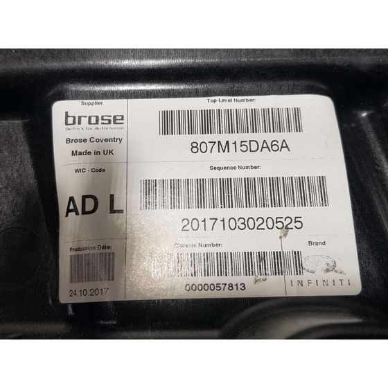 Elevalunas Delantero Izquierdo Para Infiniti Q30