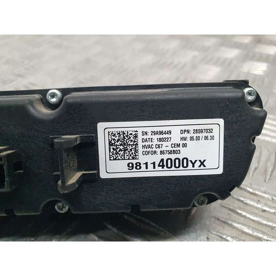 Mando Calefaccion / Aire Acondicionado Para Opel Crossland X