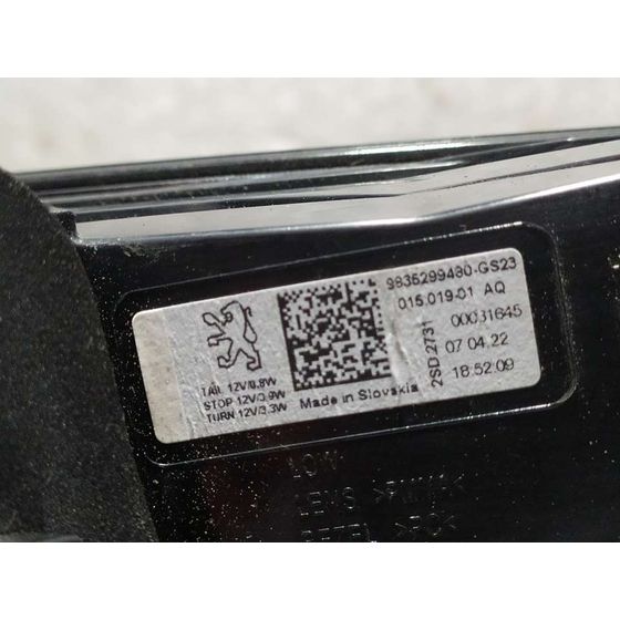 Piloto Trasero Izquierdo Para Peugeot 308