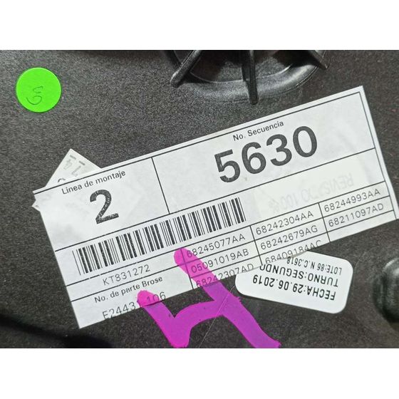Elevalunas Delantero Izquierdo Para Jeep Compass Ii