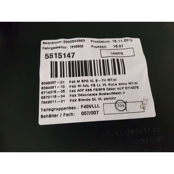 Juego Asientos Completo Para Bmw Serie 1 Lim.