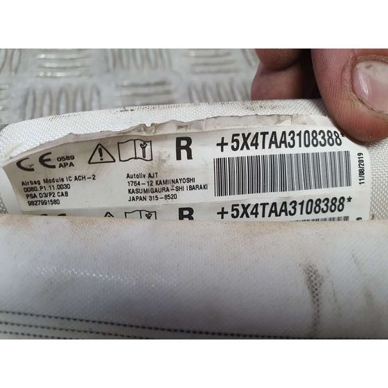 Airbag Cortina Delantero Derecho Para Peugeot 208