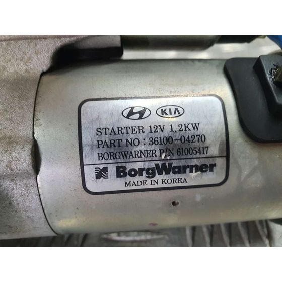 Motor Arranque Para Kia Stonic