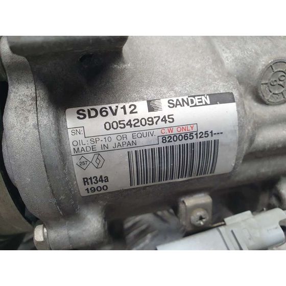 Compresor Aire Acondicionado para Renault Clio Iii