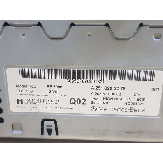 Sistema Navegacion Gps para Mercedes-Benz Clase R (W251)