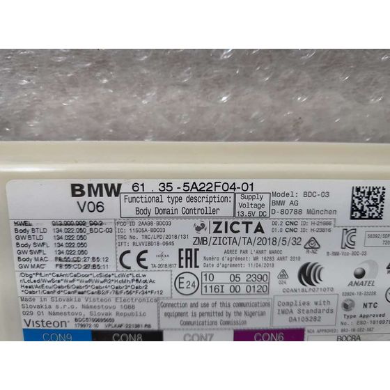 Caja Reles / Fusibles para Bmw Serie 1 Lim. (F40)