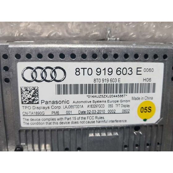 Pantalla Multifuncion para Audi A4 Ber. (B8)