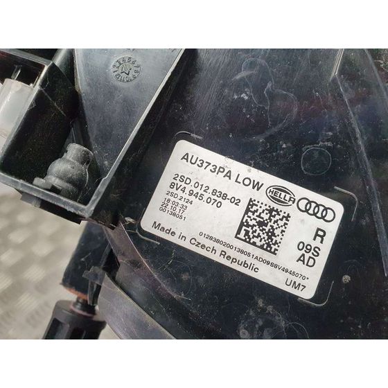Piloto Trasero Derecho para Audi A3 Sportback (8Vf)