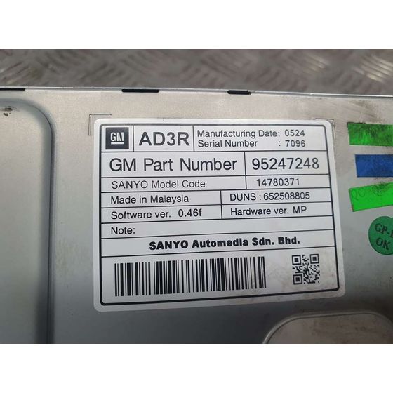 Sistema Navegacion Gps para Opel Astra J Lim.