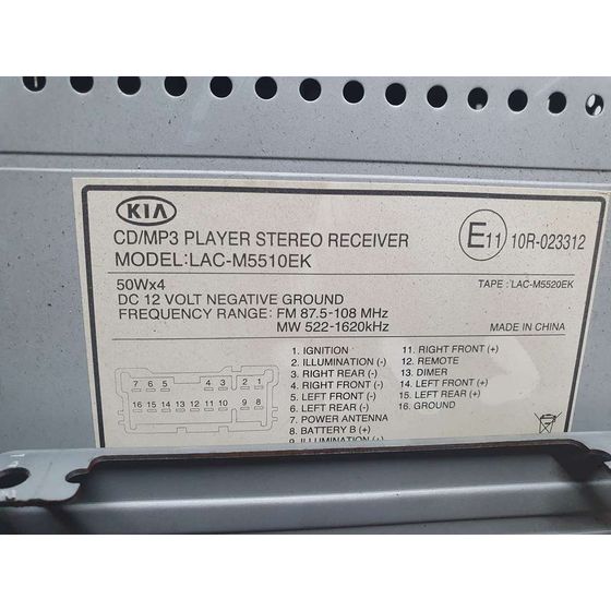 Sistema Audio / Radio Cd para Kia Rio