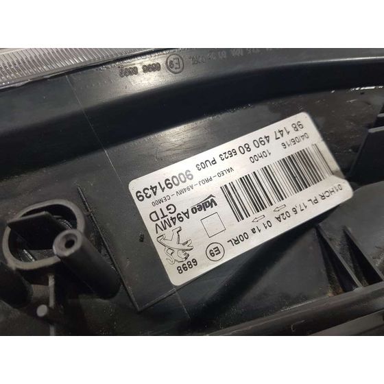 Faro Izquierdo Para Peugeot 2008