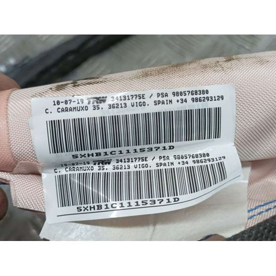 Airbag Cortina Delantero Derecho Para Peugeot 308 Sw