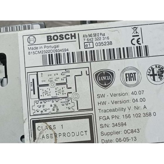 Sistema Audio / Radio Cd Para Alfa Romeo Giulietta