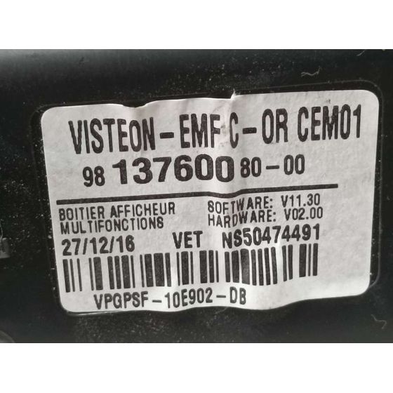 Pantalla Multifuncion Para Citroen C-Elysée