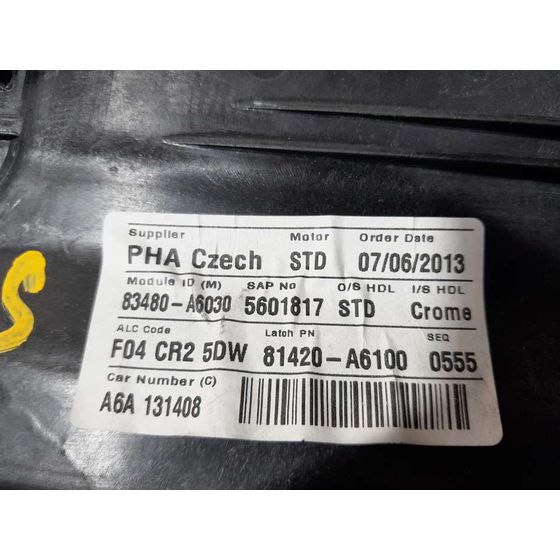 Elevalunas Trasero Derecho Para Hyundai I30