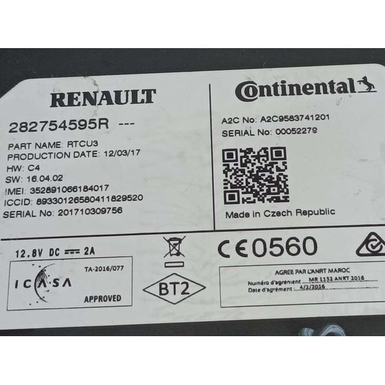 Modulo Electronico para Renault Megane Iv Berlina 5P