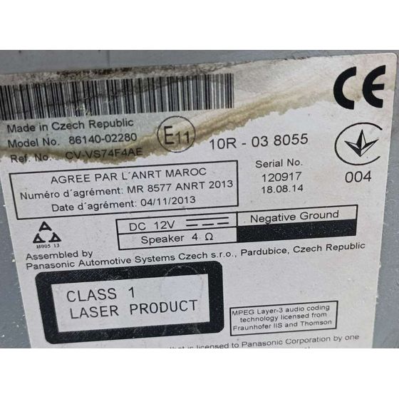 Sistema Navegacion Gps para Toyota Auris