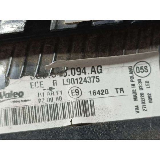 Piloto Trasero Derecho para Volkswagen Golf Vii Lim. (Bq1)