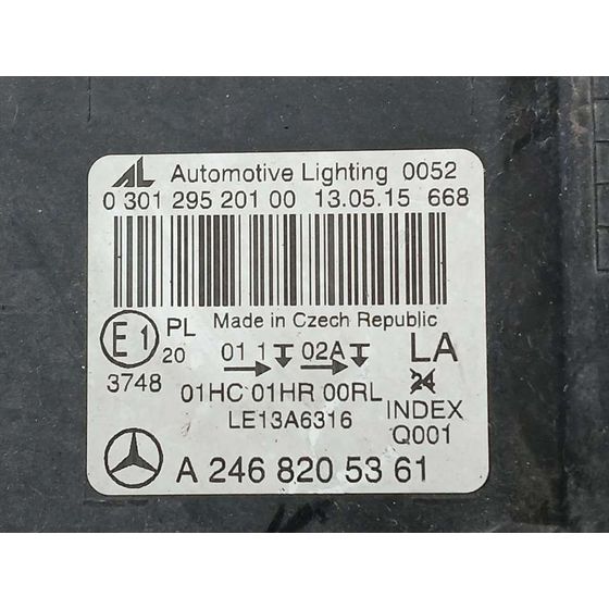 Faro Izquierdo para Mercedes-Benz Clase B (W246)