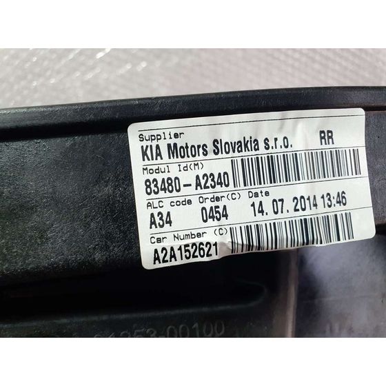 Elevalunas Trasero Derecho para Kia Cee'd