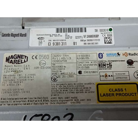 Sistema Audio / Radio Cd para Bmw Serie 2 Active Tourer (F45)