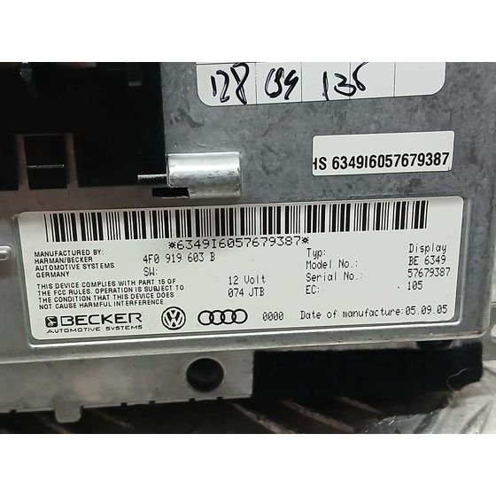 Sistema Navegacion Gps para Audi A6 Berlina (4F2)