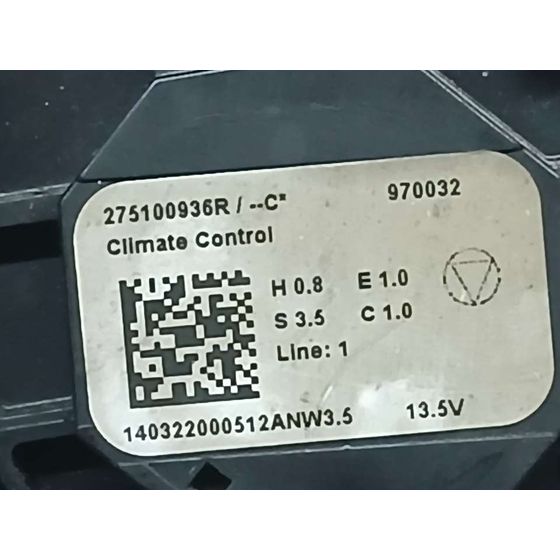 Mando Calefaccion / Aire Acondicionado para Renault Captur Ii
