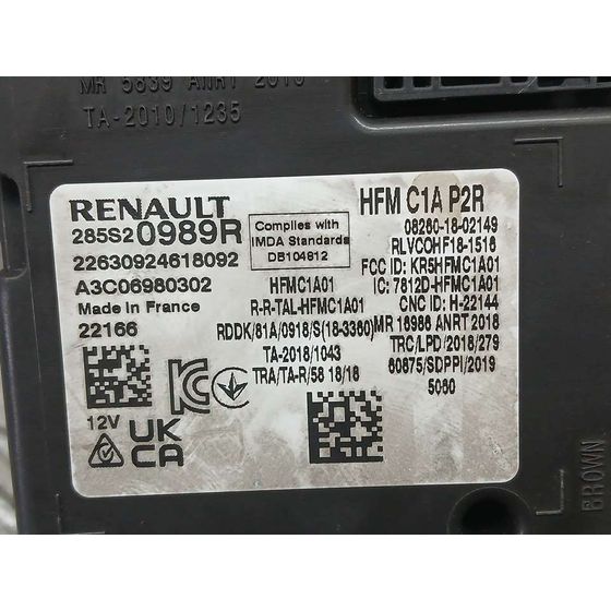 Modulo Electronico para Renault Captur Ii