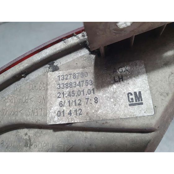 Piloto Trasero Izquierdo Paragolpes para Opel Zafira Tourer