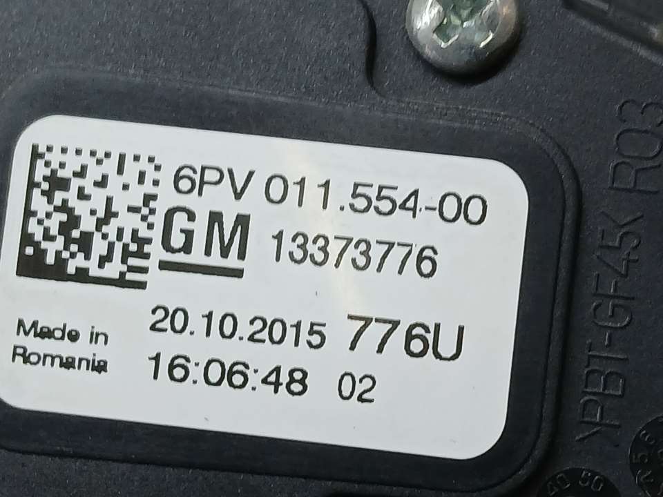 Potenciometro Pedal para Opel Astra K Lim. 5Türig