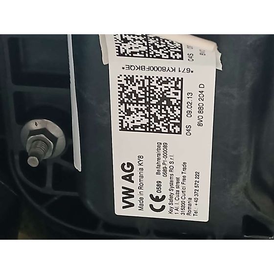 Kit Airbag para Audi A3 Sportback (8Va)