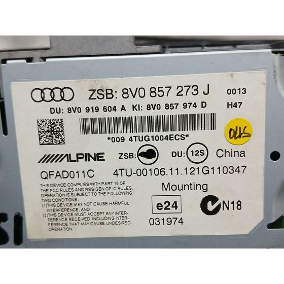 Sistema Navegacion Gps para Audi A3 Sportback (8Va)