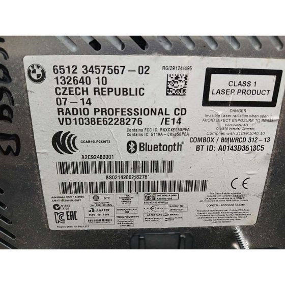 Sistema Audio / Radio Cd para Bmw Mini Cabrio (R57)