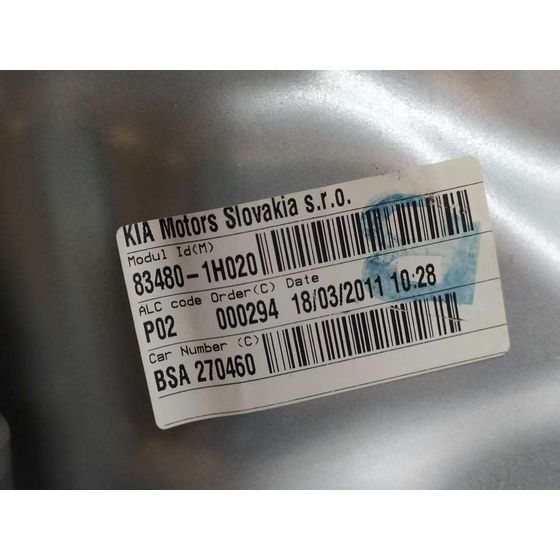 Elevalunas Trasero Derecho para Kia Cee'd