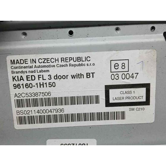 Sistema Audio / Radio Cd para Kia Pro_Cee'd
