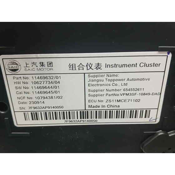 Cuadro Instrumentos para Mg Zs