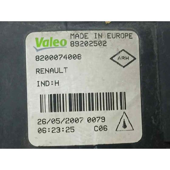 Faro Antiniebla Derecho para Renault Scenic Ii