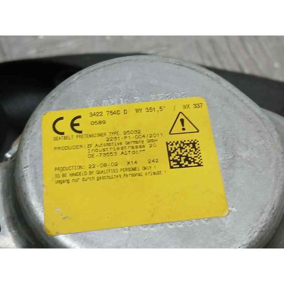 Pretensor Airbag Trasero Derecho para Bmw X2 (F39)
