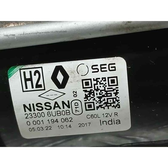Motor Arranque para Nissan Qashqai (J12)