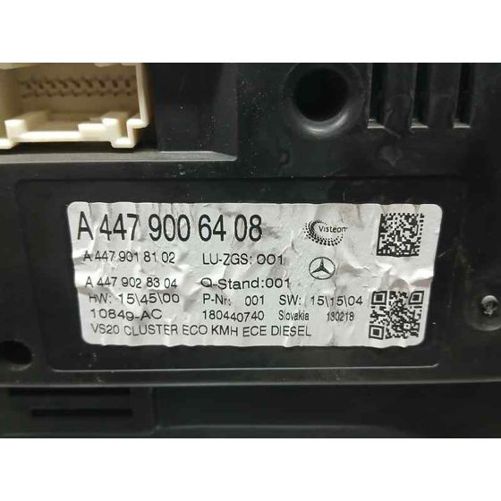 Cuadro Instrumentos para Mercedes-Benz Vito Kasten