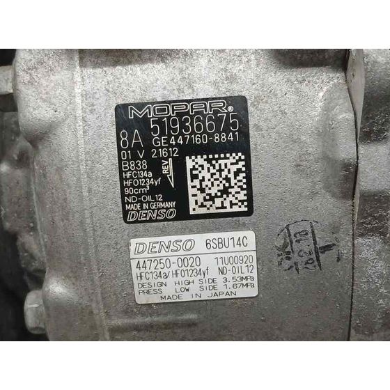 Compresor Aire Acondicionado para Fiat 500 X (334)