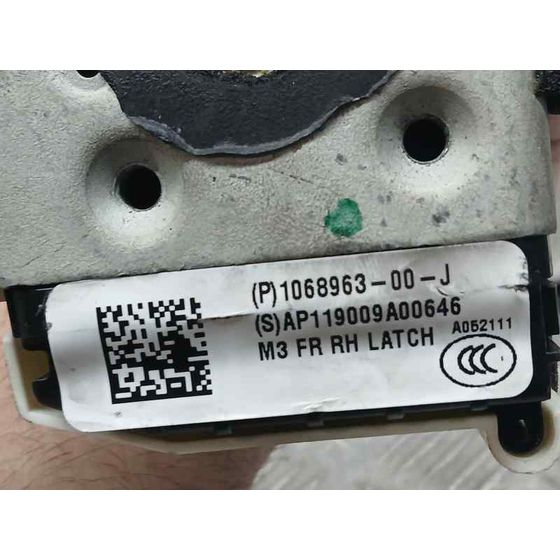 Cerradura Puerta Delantera Derecha para Tesla Model 3