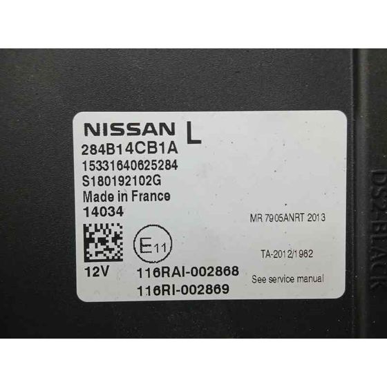 Caja Reles / Fusibles para Nissan Qashqai (J11)